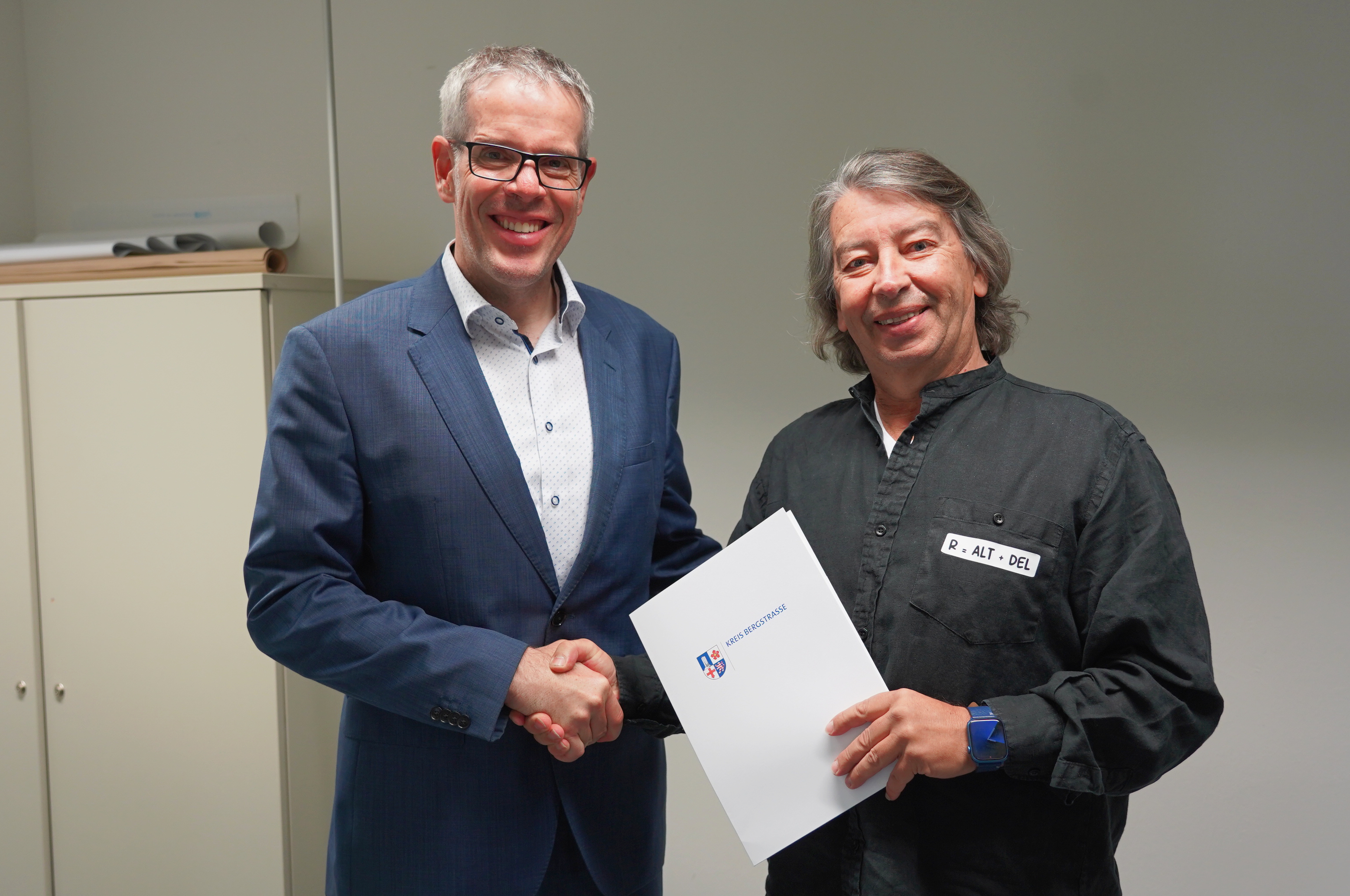 Landrat Christian Engelhardt verabschiedet Gert Lefevre in den Ruhestand