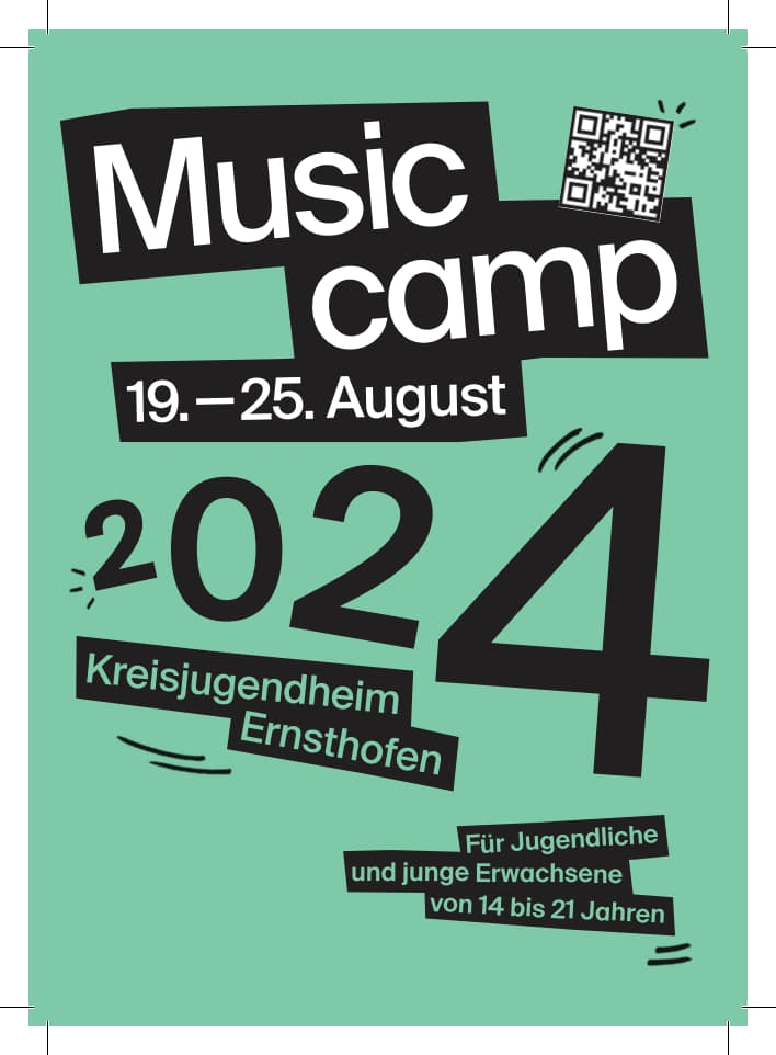 Vom 19. bis zum 25. August 2024 findet wieder das südhessische Musiccamp statt.
