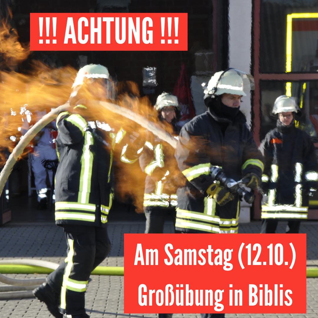 Großübung am 12.10.