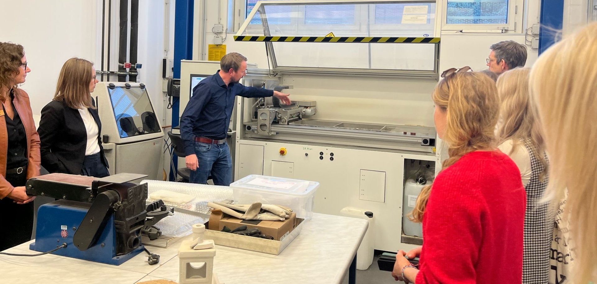 Besichtigung des SAMSax Reallabor in Freiberg, Mittelsachsen.