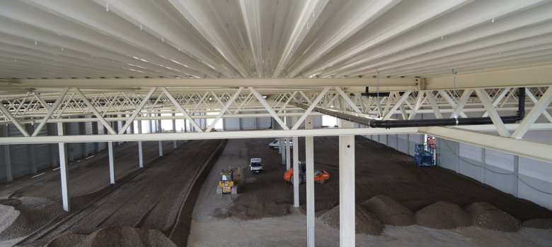 Besuch Logistikzentrum Aurelis Groß-Rohrheim In Groß-Rohrheim baut Aurelis ein neues Logistikzentrum mit Büroanteilen für Alnatura. Landrat Engelhardt hat die Baustelle in Augenschein genommen.