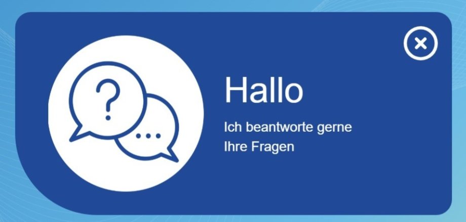 Chatbot So sieht er aktuell aus: Der Chatbot auf der Internetseite des Kreises Bergstraße.