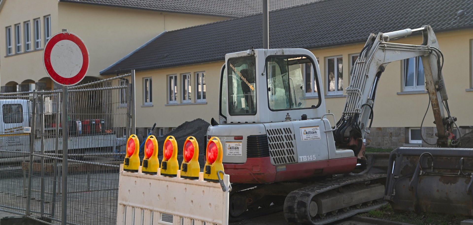 Baustelle Nibelungenschule HP Die Baustelle an der Nibelungenschule Heppenheim.