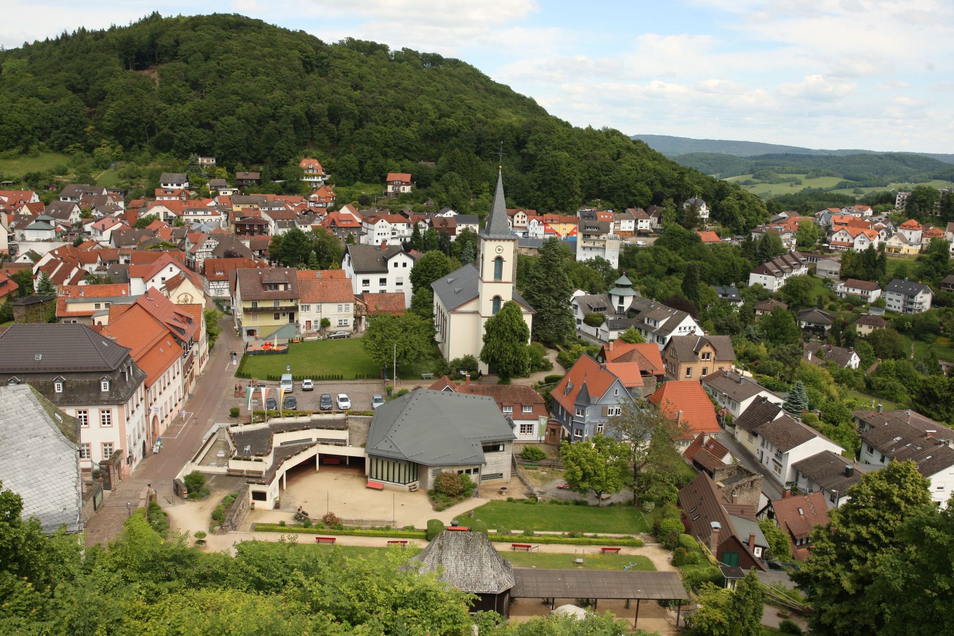 Ein Panorama der Stadt Lindenfels