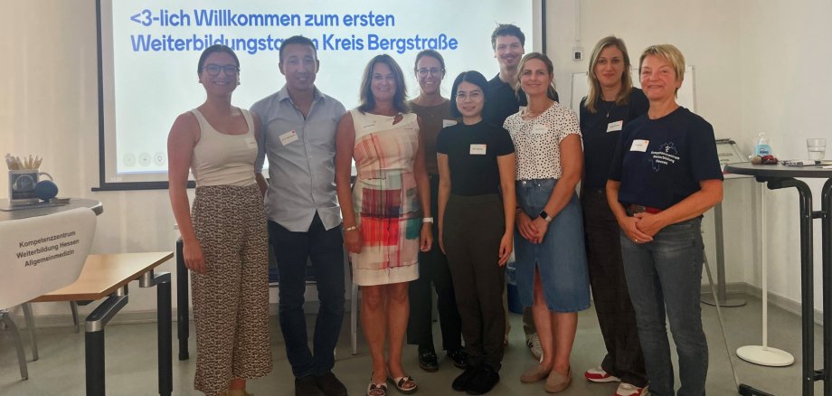 Weiterbildungstag Die Studierenden, Ärztinnen und Ärzte sowie Beratungsstellen des Gesundheitssektors beim ersten Weiterbildungstag im Kreis Bergstraße.