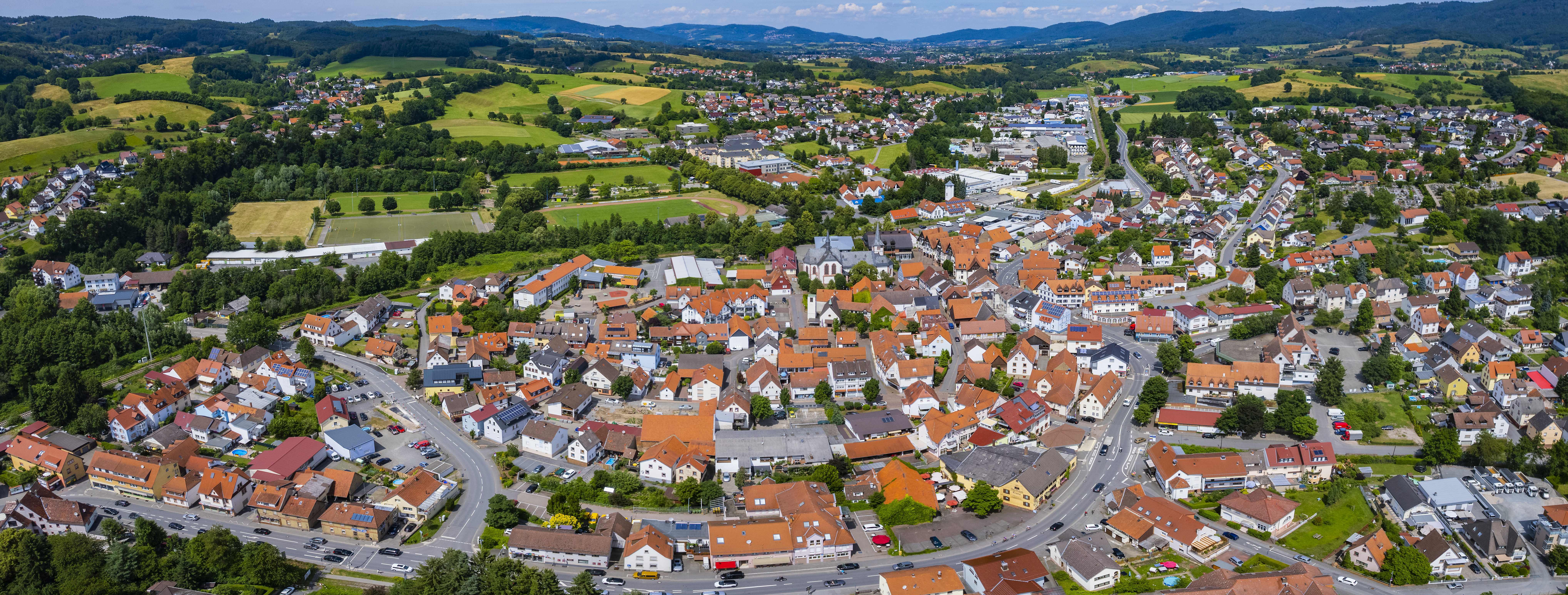 Luftaufnahme von Mörlenbach