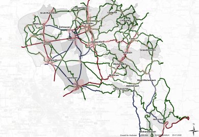 Karte Radverkehskonzept Karte Radverkehskonzept