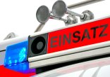 Rettungseinsatz Blaulicht von Rettungswagen