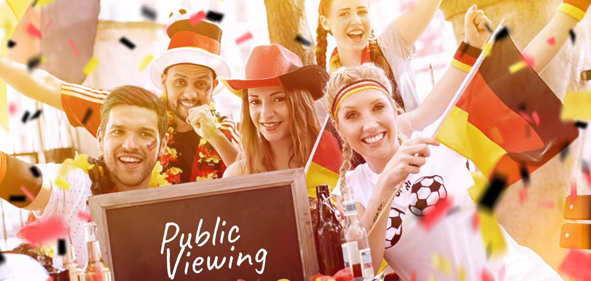 Fans Deutschland beim Public Viewing