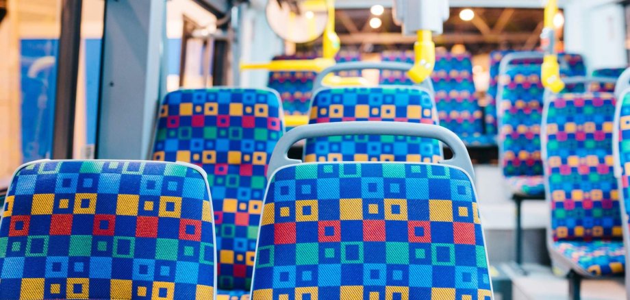 OD Wald-Michelbach ÖPNV Die Innenansicht eines Stadtbusses.