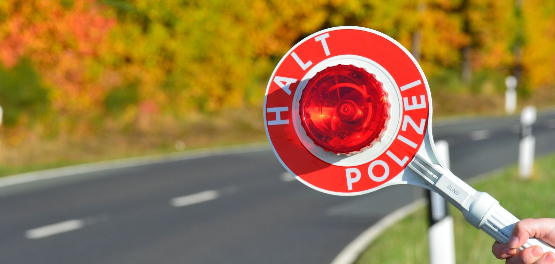 Verkehrskontrolle auf Landstraße