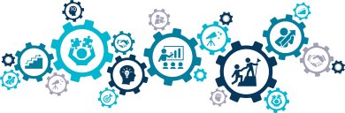 Menschen arbeiten im System Grafik Menschen arbeiten im System Grafik